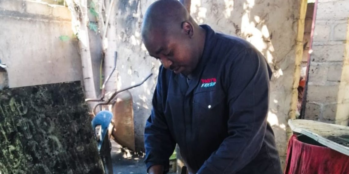 Given Ngwamba turned from looking for a job to creating jobs when he started making his own charcoal. Photo: Supplied/AgriCareers